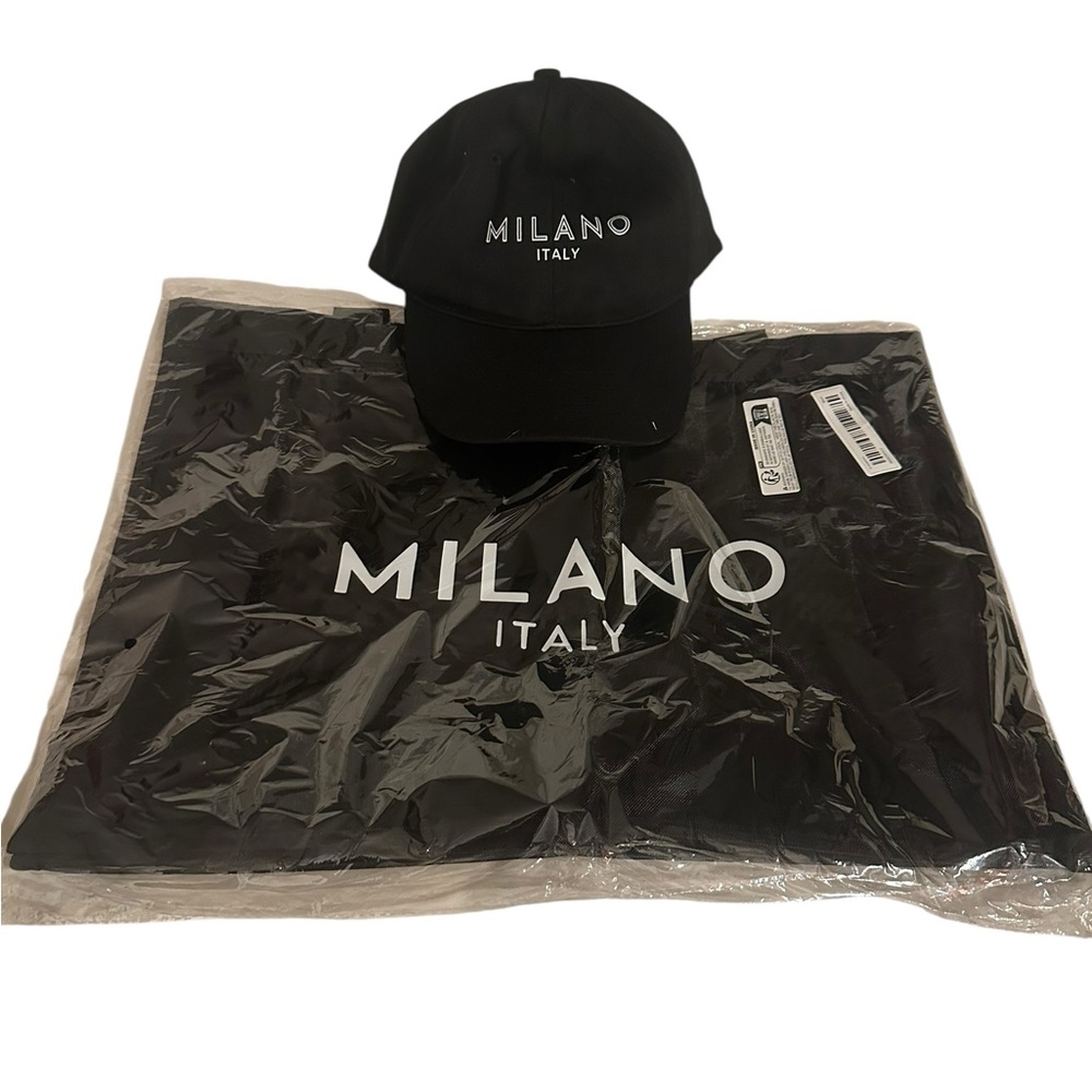 Black Milano Beach Bag and Hat